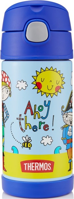 THERMOS Dětská termoska s brčkem - pirát 0,355