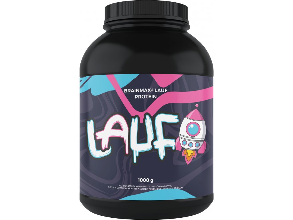 BrainMax Lauf Protein- nativní syrovátkový protein čokoláda, 1000 g,
