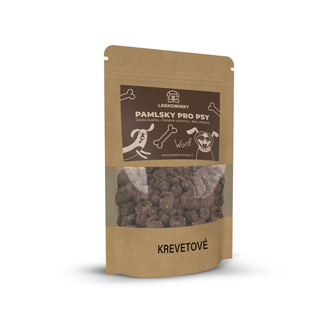 Laskominky Pamlsky tréninkové krevetové Hmotnost: 100 g