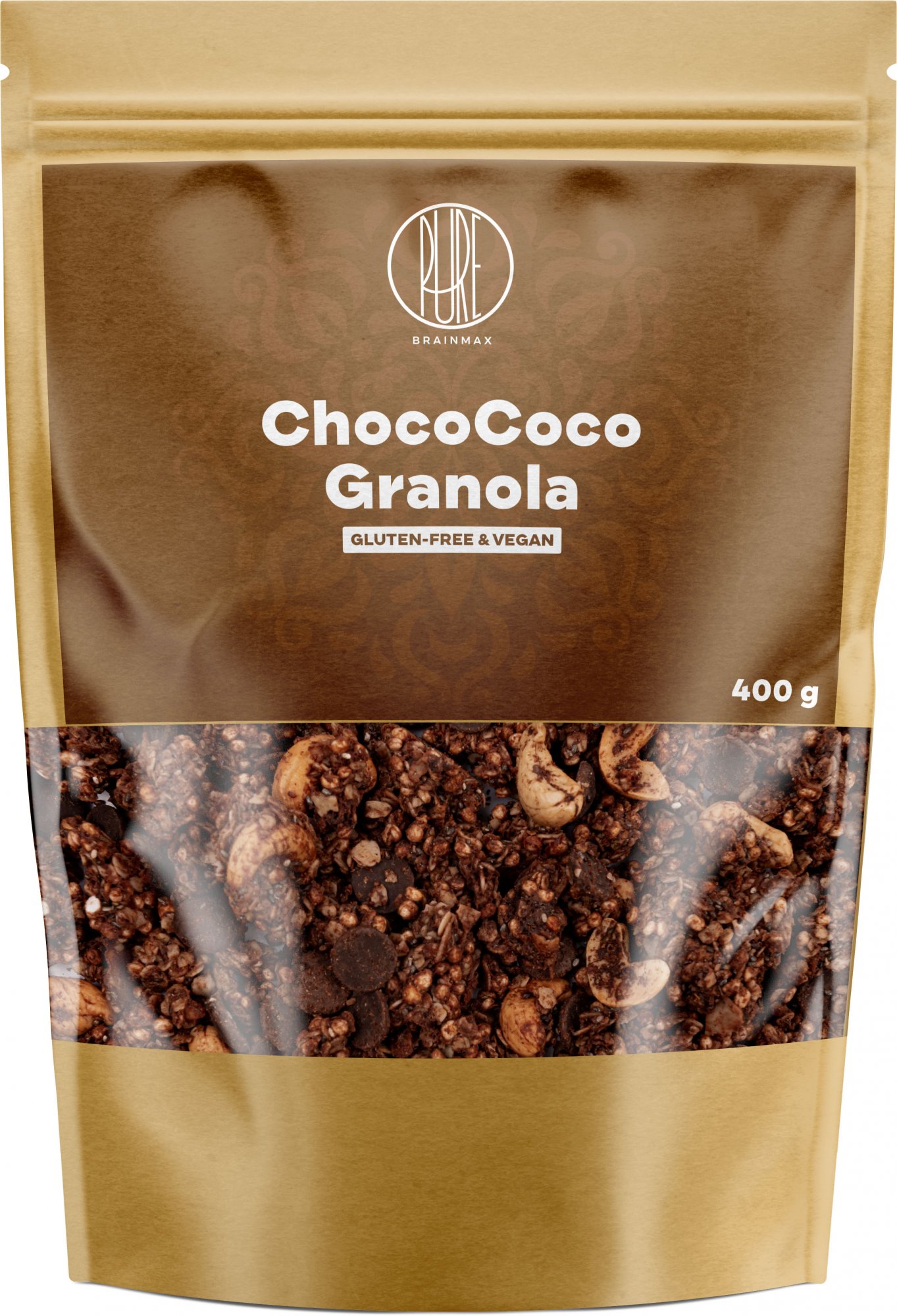 BrainMax Pure ChocoCoco Granola- Čokoláda a Kokos, 400 g