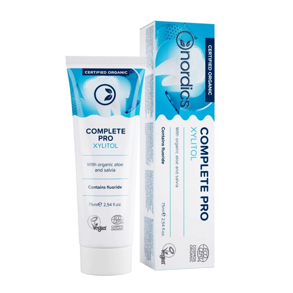 Nordics oral care Zubní pasta BIO Complete Pro Aloe a Šalvěj NORDICS 75ml