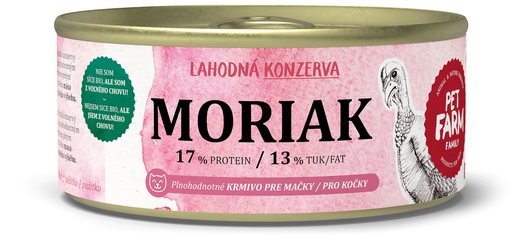 Pet Farm Family Moriak konzerva pro kočky 180 g