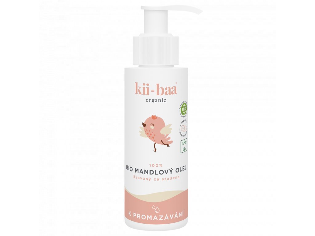 kii-baa 100% Mandlový Bio Olej 100ml 0+ K promazávání