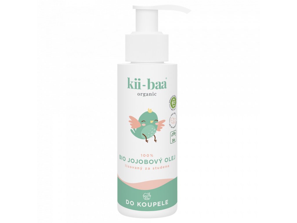 kii-baa 100% Jojobový Bio olej 100ml 0+ Do koupele