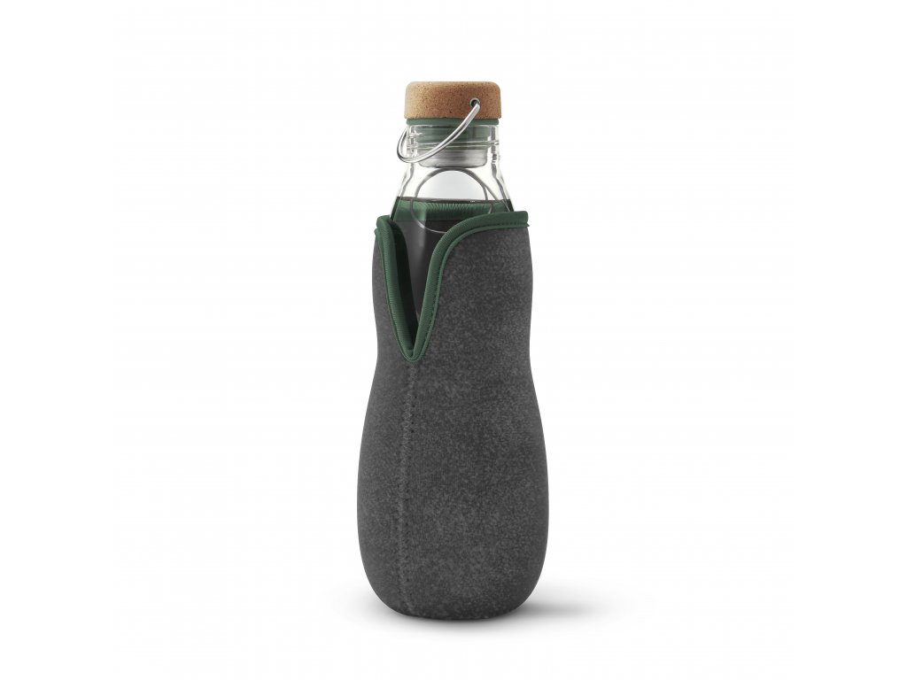 Black+blum Skleněná láhev Eau s aktivním uhlím, 650 ml Barevný: Olive
