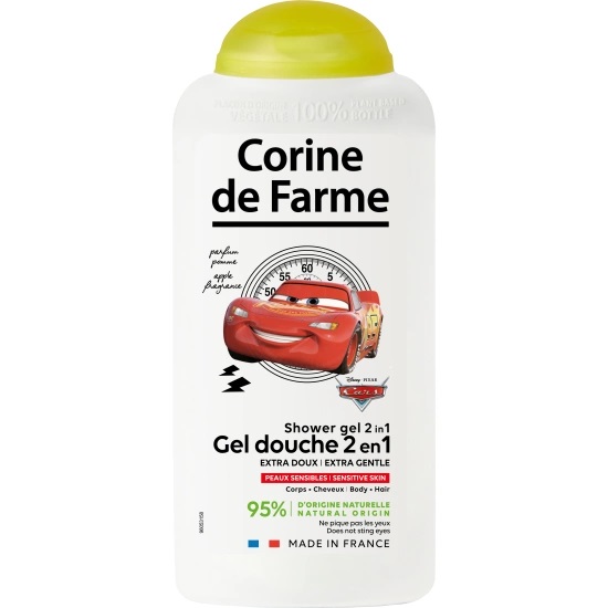 Corine de Farme 2v1 Sprchový gel a šampon - Auta Disney, 300ml