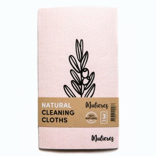 Mulieres Sada pratelných univerzálních hadřík - 100% kompostovatelné, 3ks