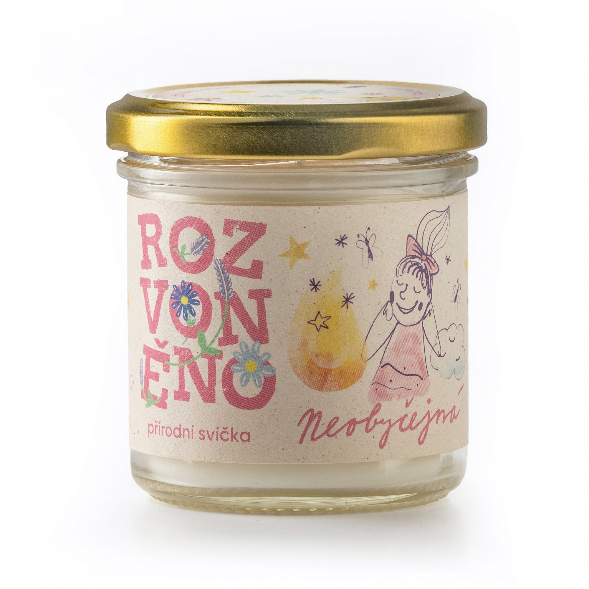 Rozvoněno Svíčka bez vůně - Neobyčejná, 130 ml