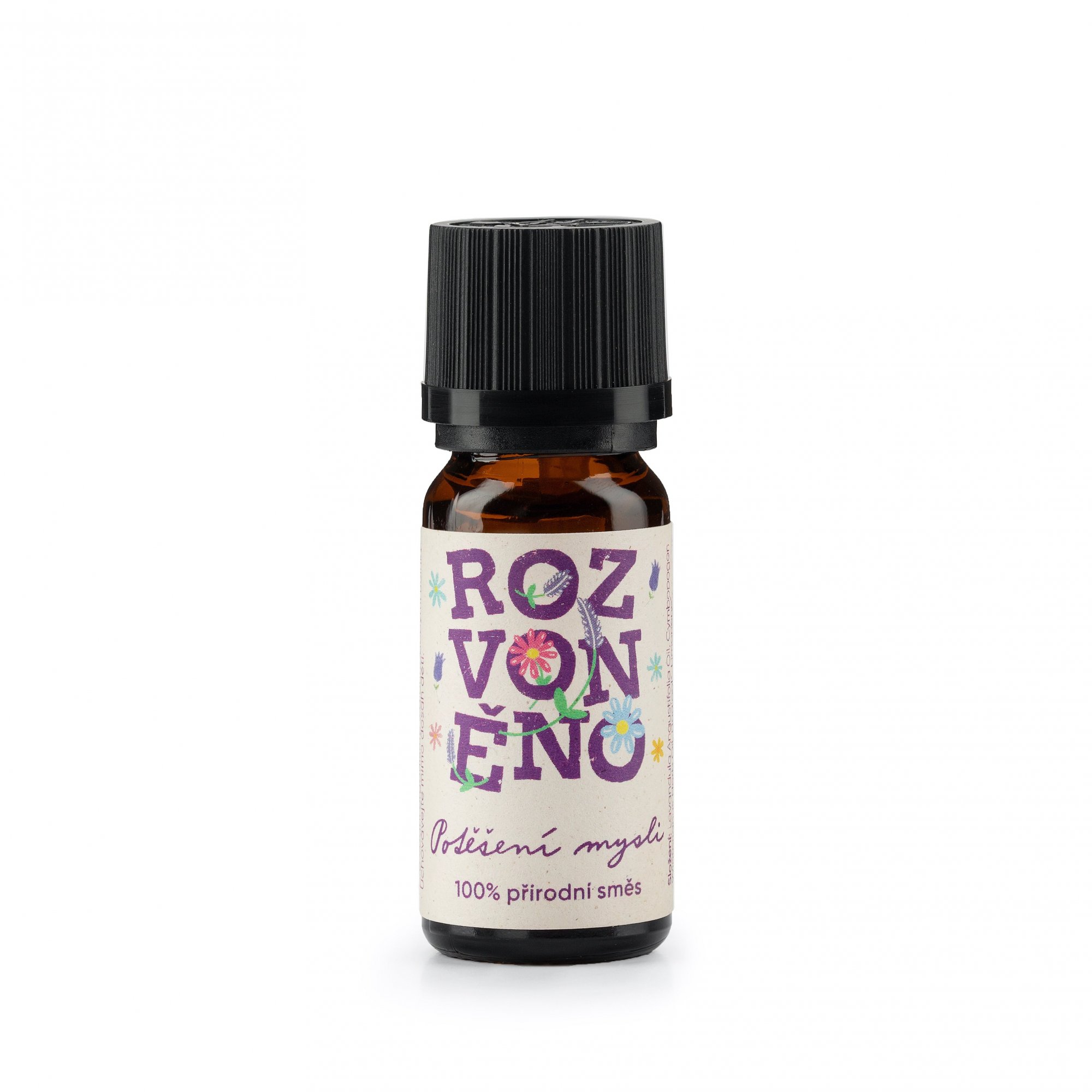 Rozvoněno Směs éterických olejů - Potěšení mysli - s levandulí a citronovou trávou, 10ml