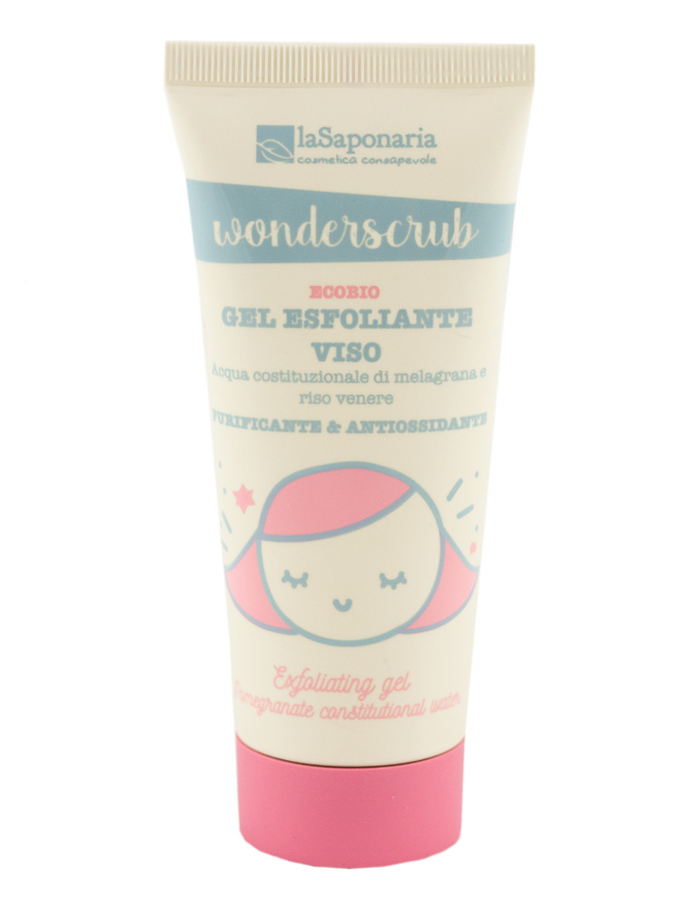 laSaponaria Peelingový gel na obličej WonderScrub BIO, 100 ml