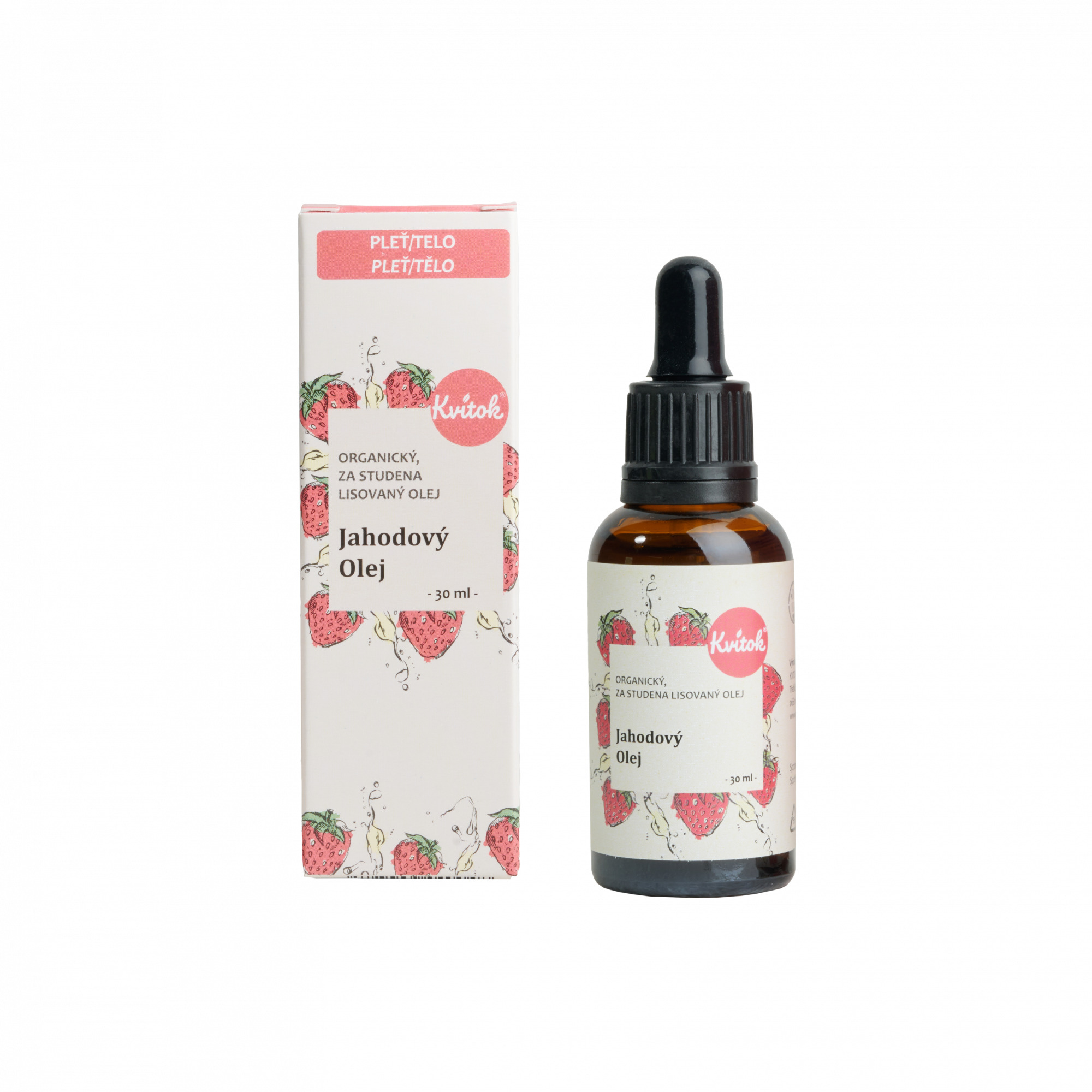 Kvitok Jahodový olej BIO, 30 ml