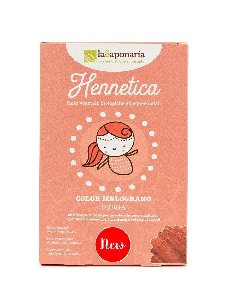 laSaponaria Přírodní barva na vlasy Durga BIO - granátové jablko, 100 g