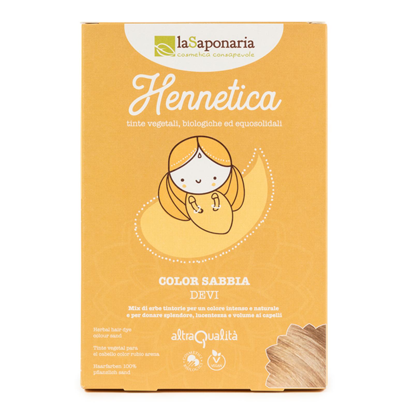 laSaponaria Přírodní barva na vlasy Devi BIO - písek, 100 g