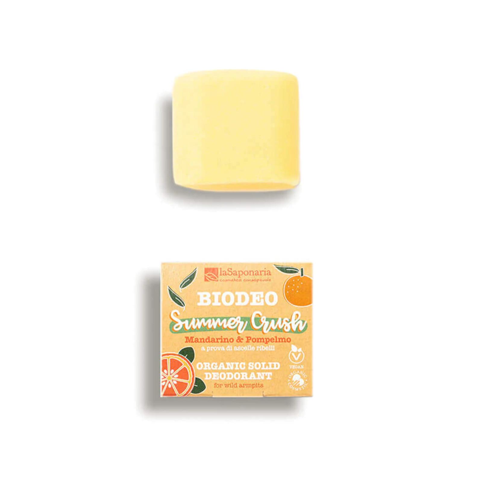 laSaponaria Tuhý deodorant Summer Crush BIO- s exotickou vůní citrusů, 40 g