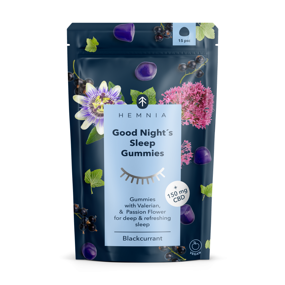 Hemnia Good Night's Sleep Gummies, 150 mg CBD, 15 ks x 10 mg