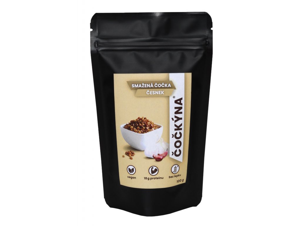 ČOČKÝNA Smažená čočka Česnek Hmotnost: 1 kg