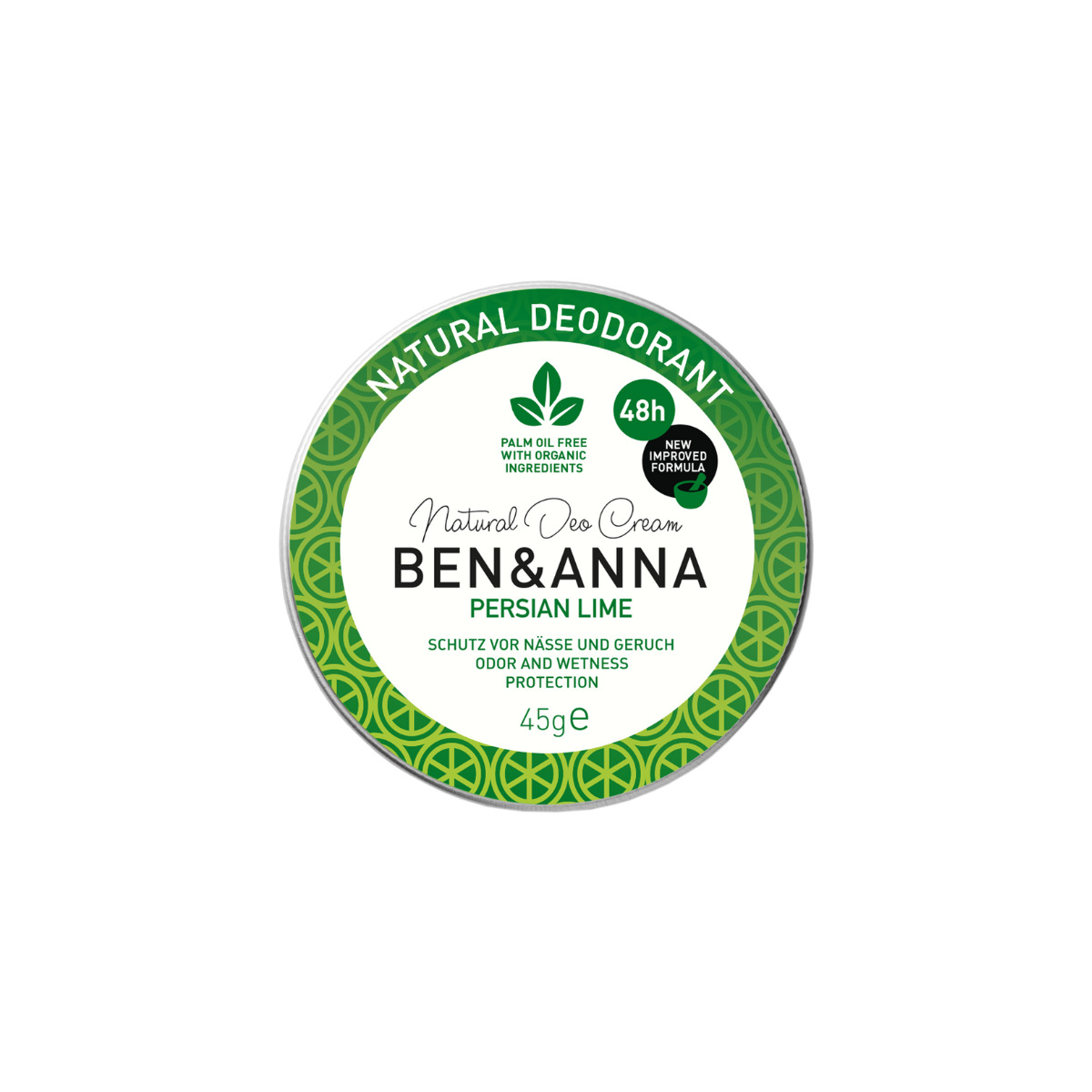 Ben & Anna Krémový deodorant Perská limetka, 45 g