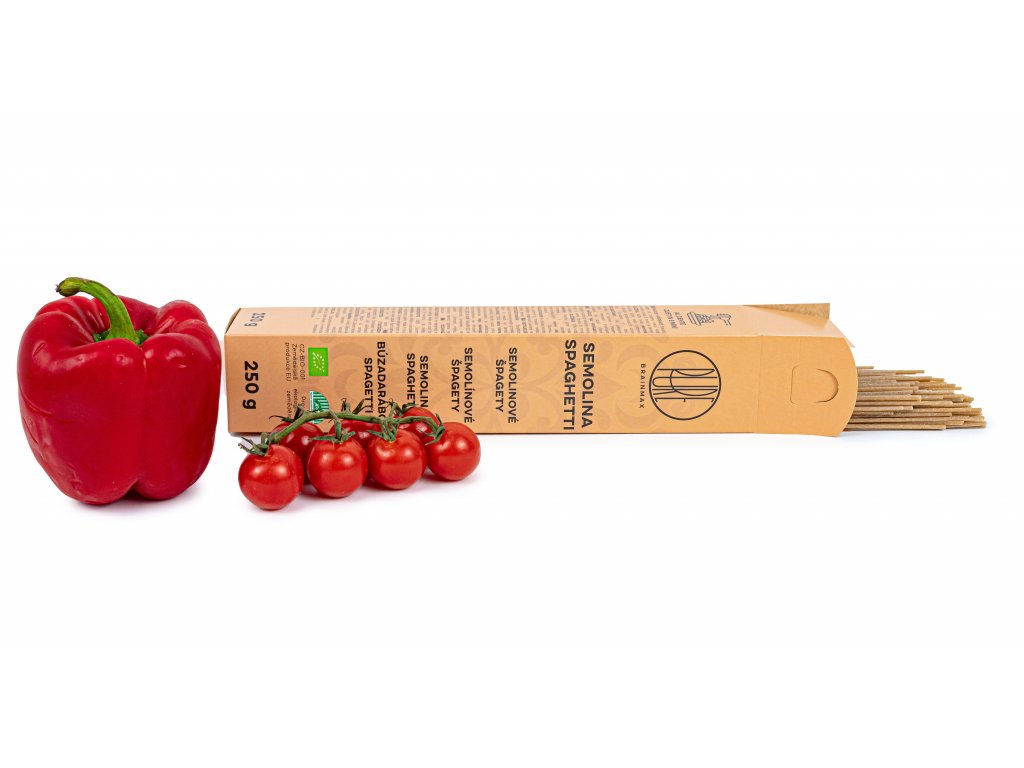 BrainMax Pure Špagety, semolinové BIO, 250 g