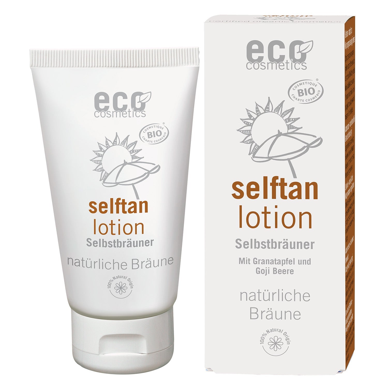 Eco Cosmetics Samoopalovací mléko BIO, 75 ml