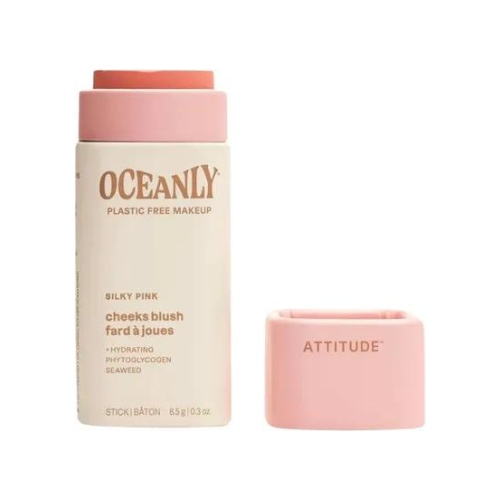 ATTITUDE Tuhá krémová tvářenka Oceanly – Silky Pink, 8,5g