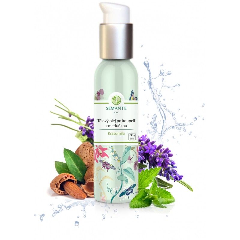 Semante Tělový olej po koupeli s meduňkou Krasomila BIO, 100ml