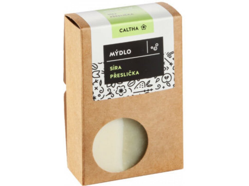 CALTHA Tuhý šampon na vlasy SÍRA a PŘESLIČKA 100g