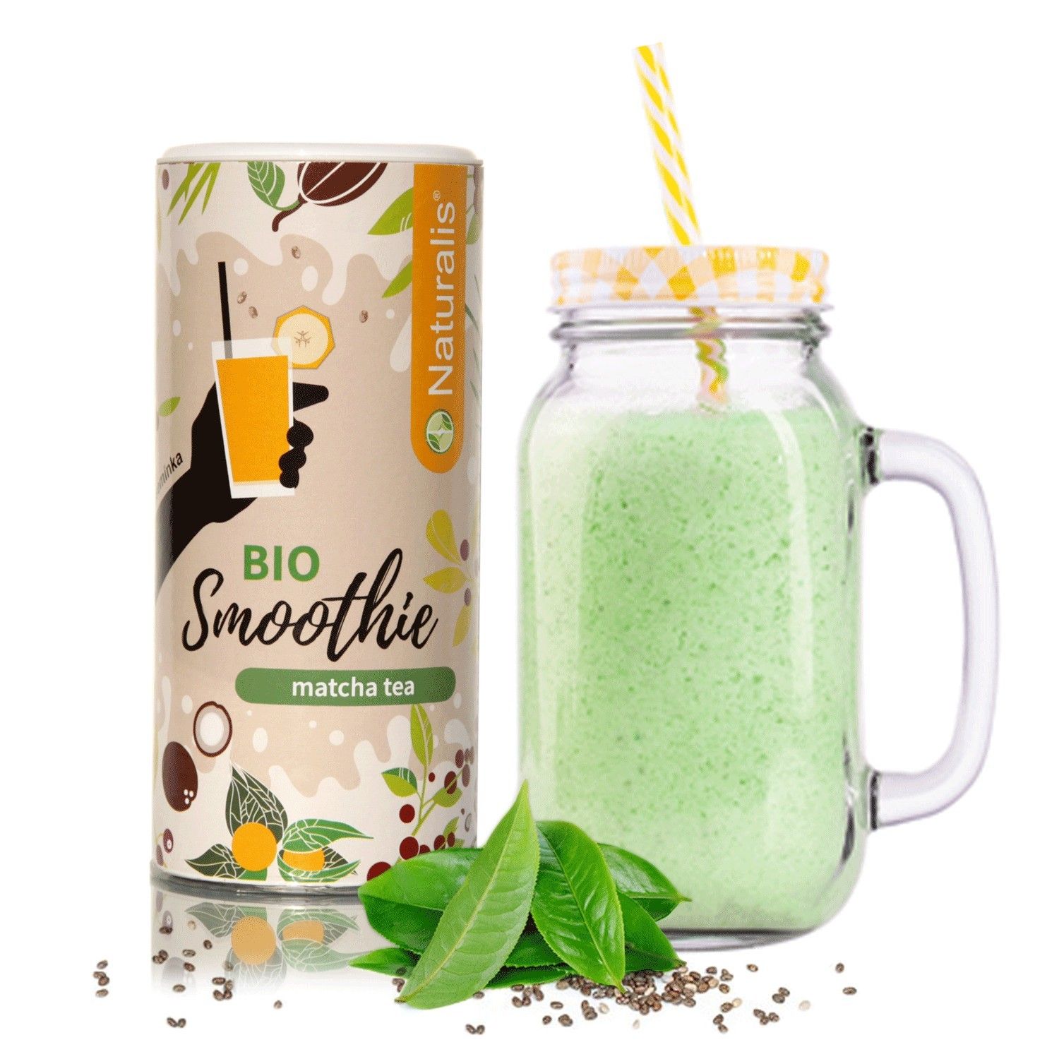 Naturalis Smoothie s Matcha BIO, 180g