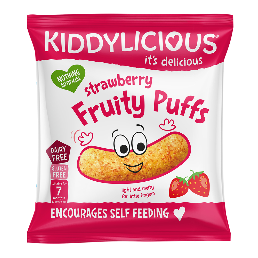 Kiddylicious Ovocné křupky jahodové, 10g