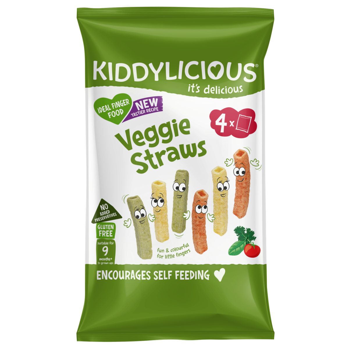 Kiddylicious Tyčinky zeleninové multipack, 4x12g