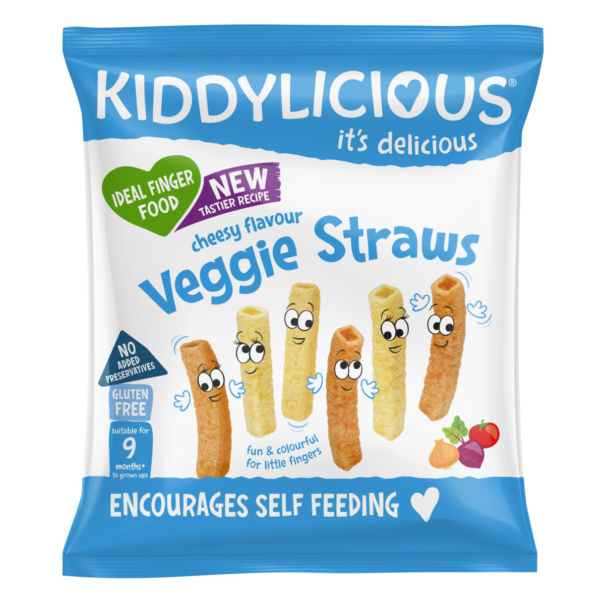 Kiddylicious Tyčinky zeleninové se sýrovou příchutí, 12g