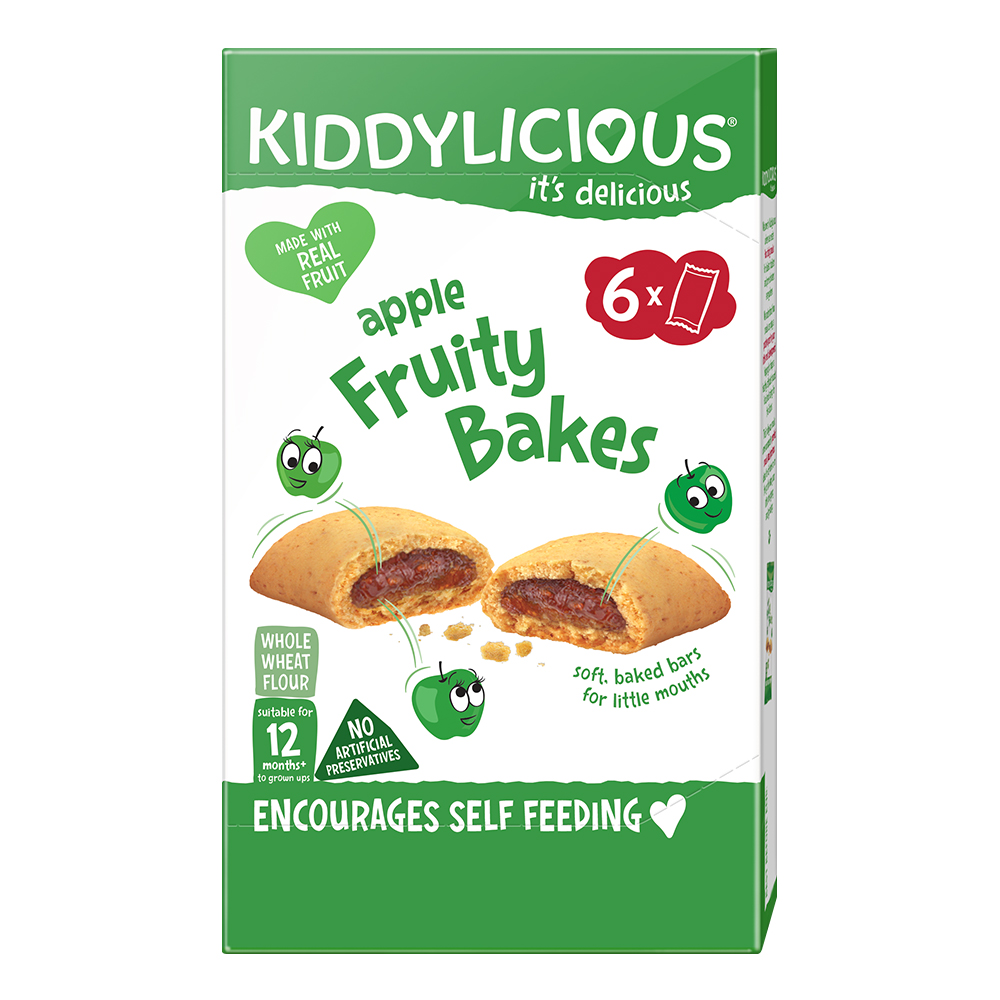 Kiddylicious Ovocné koláčky jablečné, 6x22g