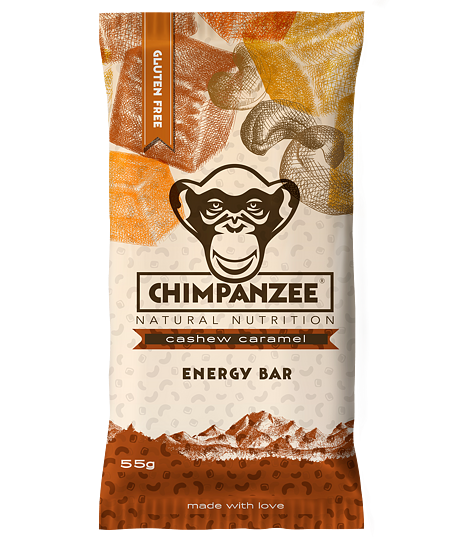 Chimpanzee Energy bar 55 g - kešu/karamel BEZLEPKOVÁ