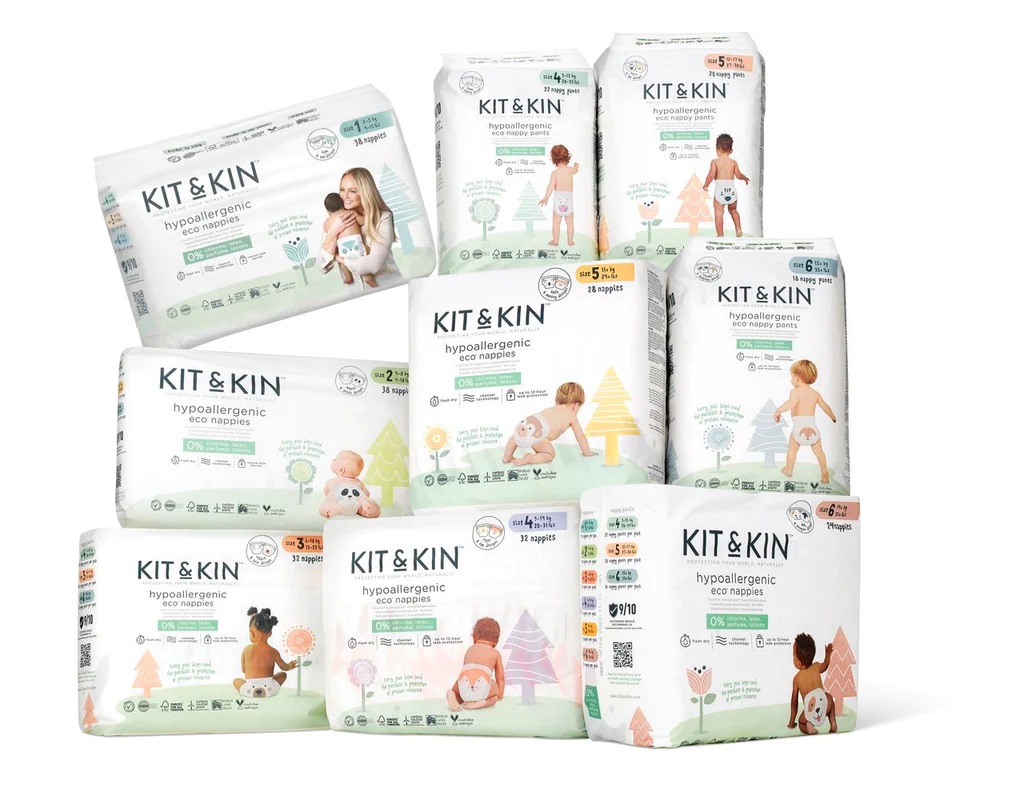 Kit&Kin Eko plenky, velikost 1, 2–5 kg (38 ks)