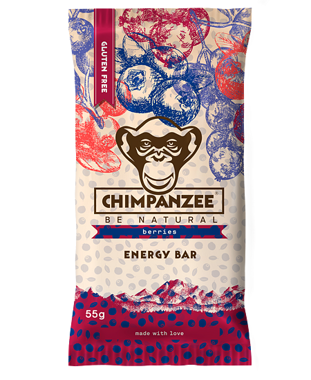 Chimpanzee Energy bar 55 g - lesní plody BEZLEPKOVÁ