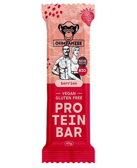 Chimpanzee BIO Proteinová tyčinka – berries, 45 g