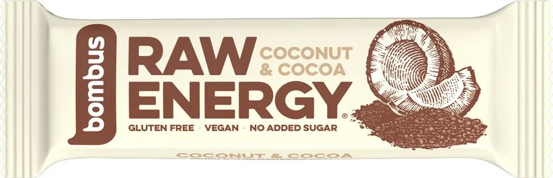 Bombus Raw Energy- kokos a kakao, 50 g