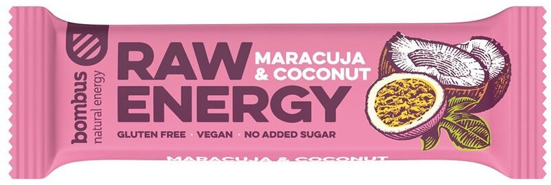 Bombus Raw Energy- maracuja a kokos, 50 g