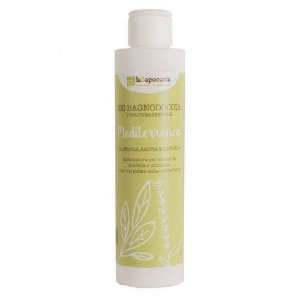 laSaponaria Středomořský sprchový gel BIO- se středomořskými bylinkami, 200 ml