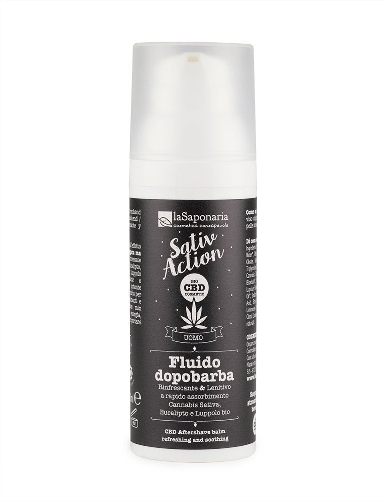 laSaponaria Pánský gel po holení s konopným CBD BIO, 50 ml