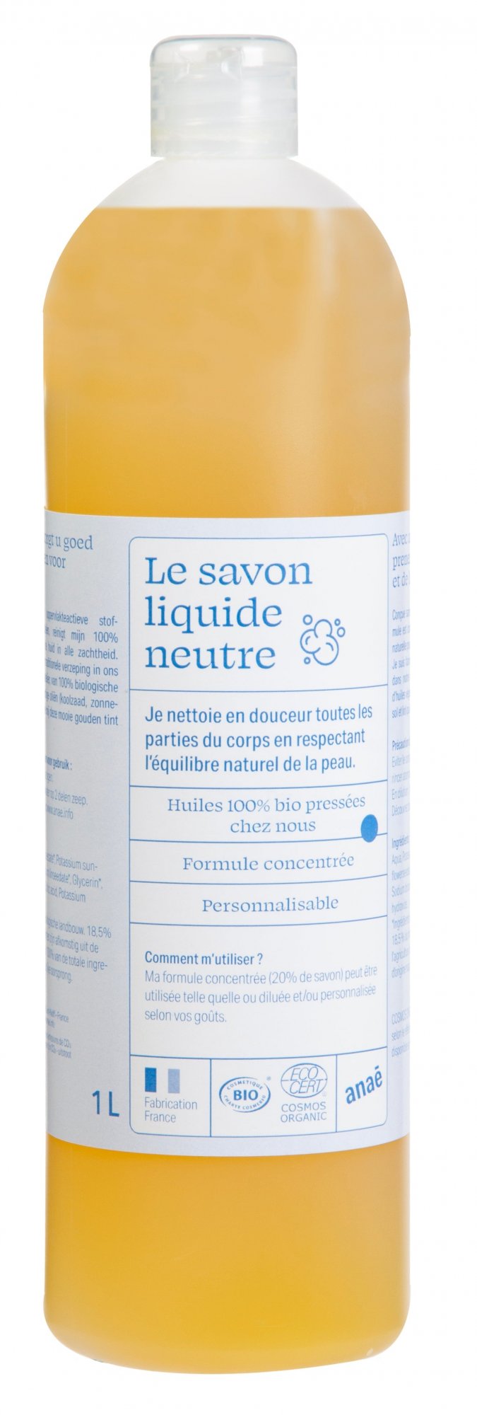 Anaé by Ecodis Univerzální mýdlo BIO) - koncentrované a bez parfemace, 1 l