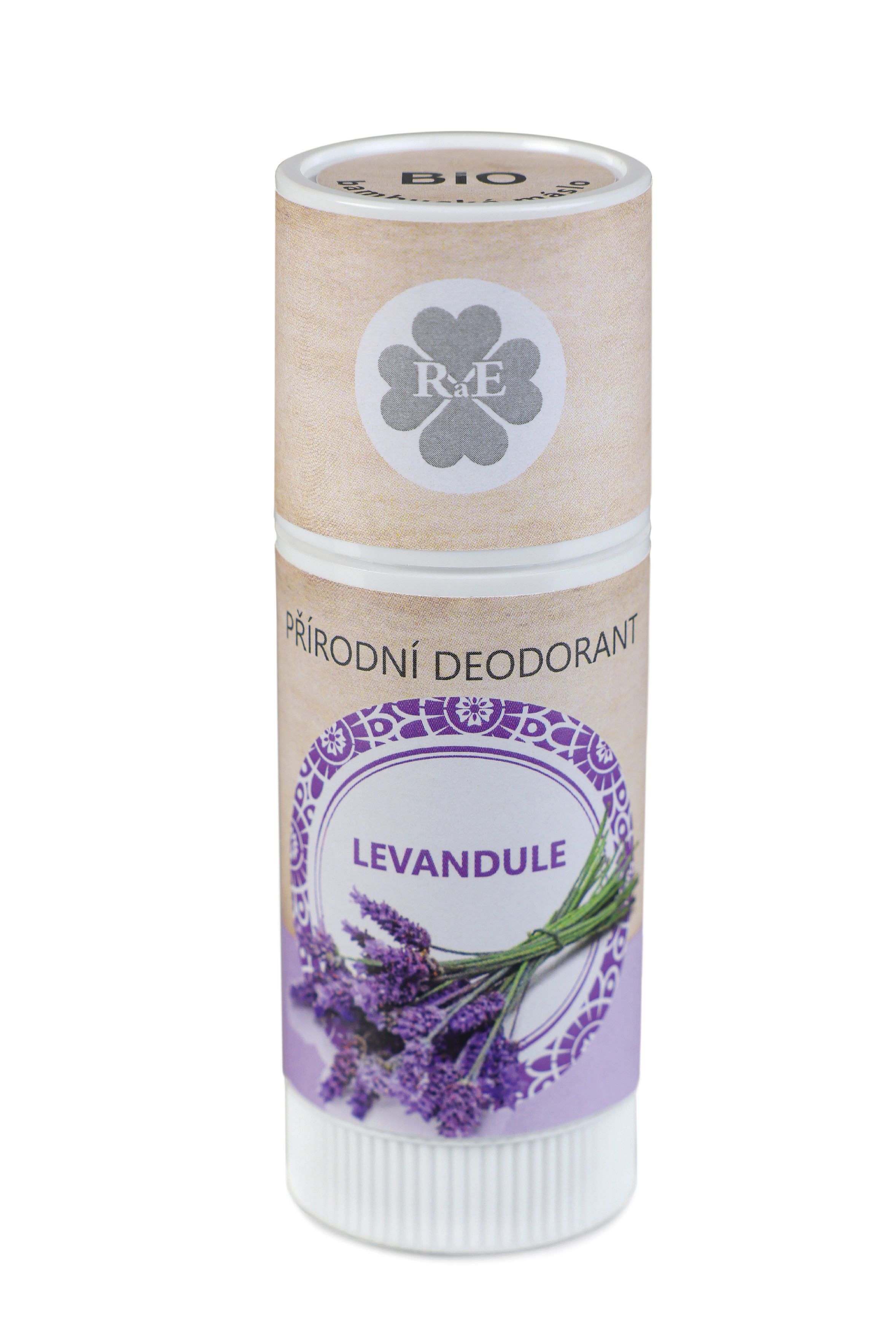 RaE Přírodní deodorant BIO bambucké máslo s vůní levandule, 25ml