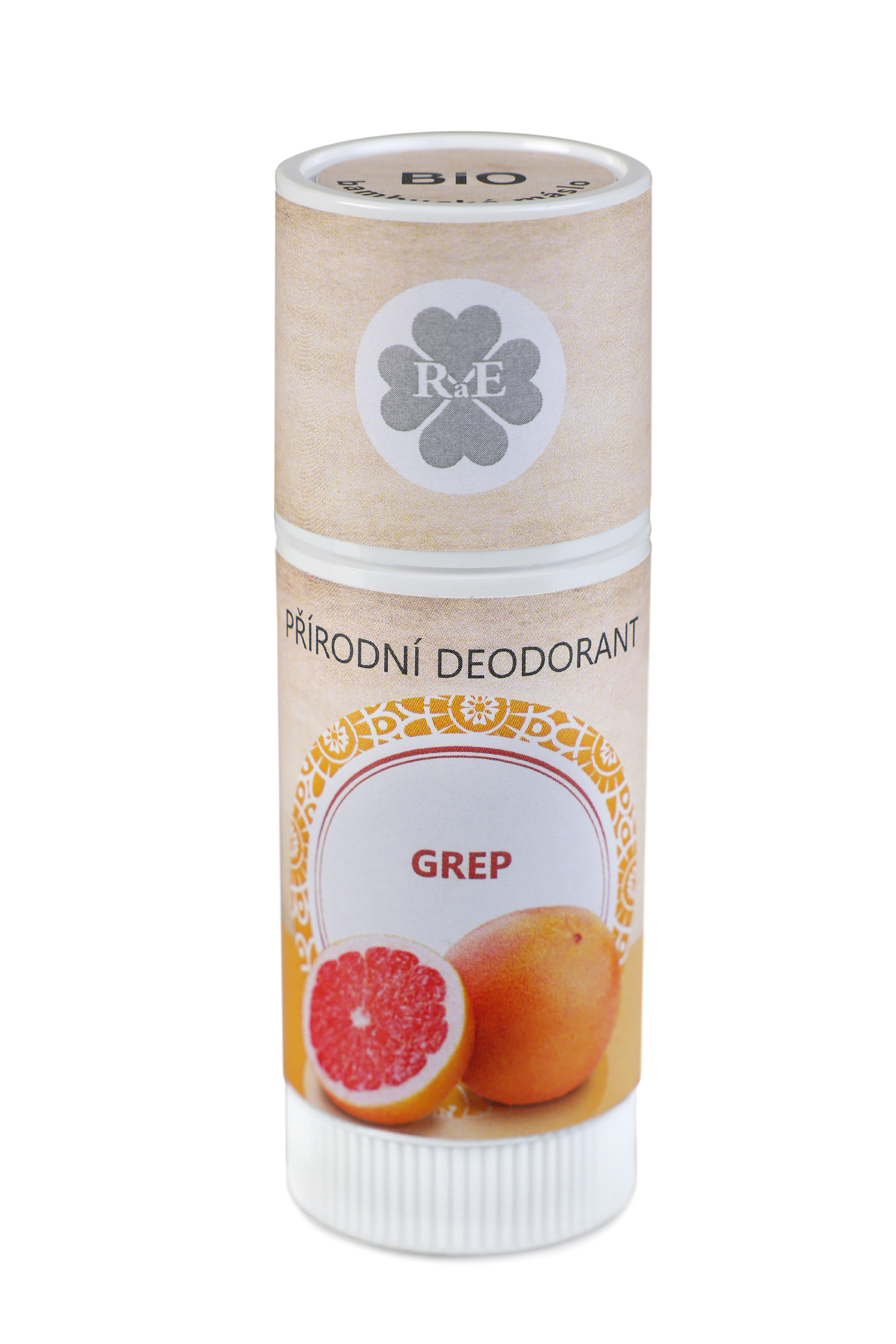 RaE Přírodní deodorant BIO bambucké máslo s vůní grepu, 25ml