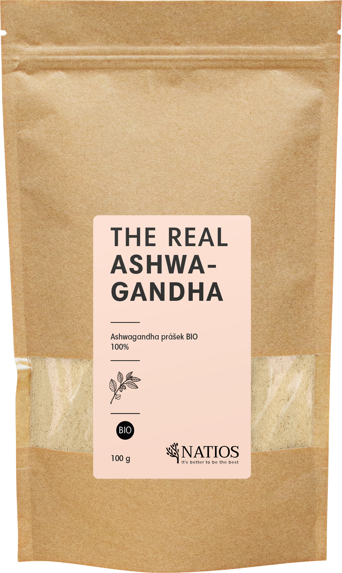 NATIOS BIO Ashwagandha Prášek 100 g