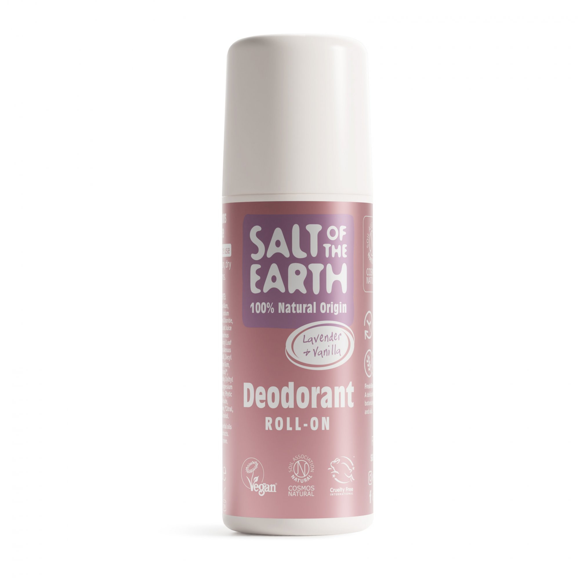 SALT OF THE EARTH Deo roll-on Pure Aura Lavender & Vanilla, 75ml
