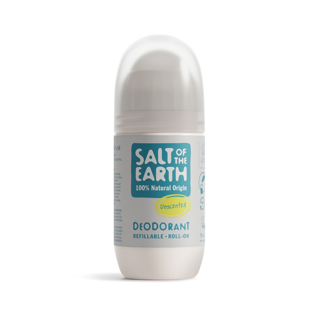 SALT OF THE EARTH Přírodní Deo roll-on bez vůně plnitelný, 75ml
