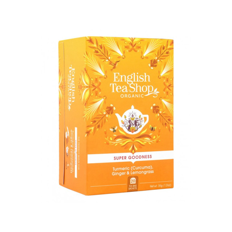 English Tea Shop Čaj Kurkuma, zázvor a citrónová tráva, 20 sáčků