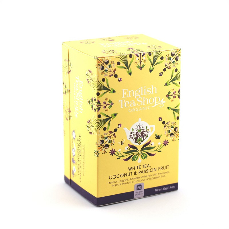 English Tea Shop Bílý čaj s kokosem a marakujou, 20 sáčků