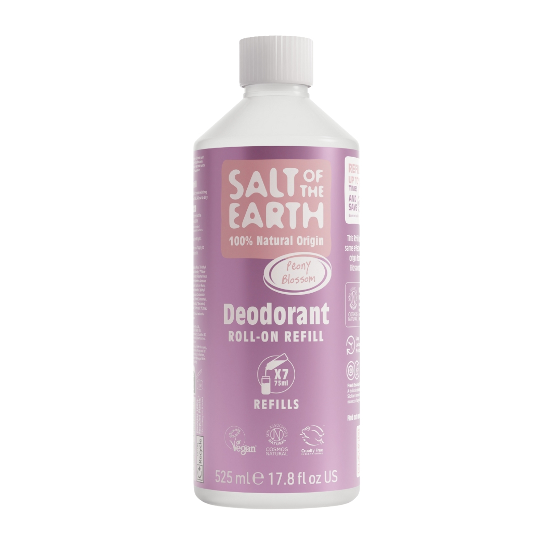 SALT OF THE EARTH Náplň – Přírodní Deo Roll-on Peony Blossom, 525ml