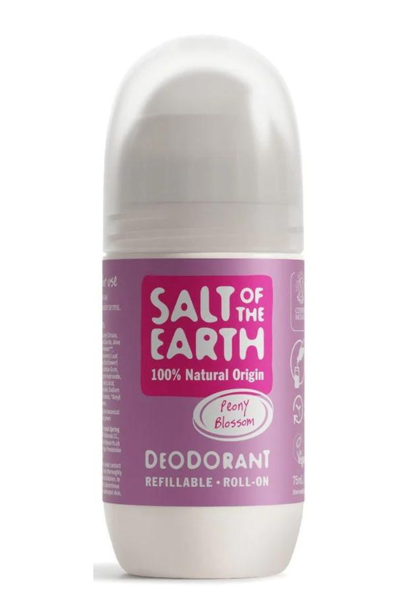 SALT OF THE EARTH Přírodní Deo roll-on Peony Blossom plnitelný, 75ml