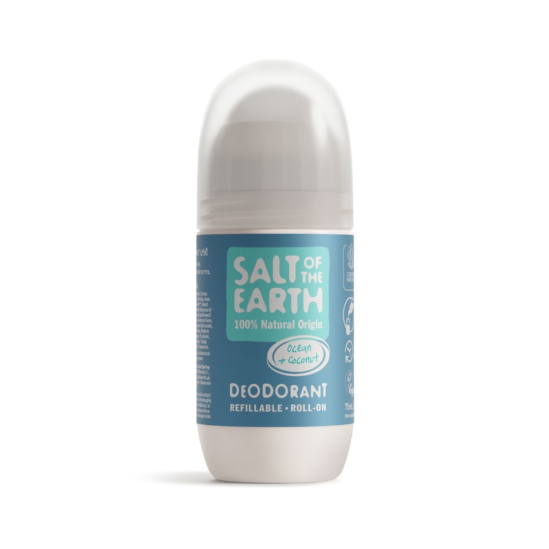 SALT OF THE EARTH Přírodní Deo roll-on Ocean & Coconut plnitelný, 75ml
